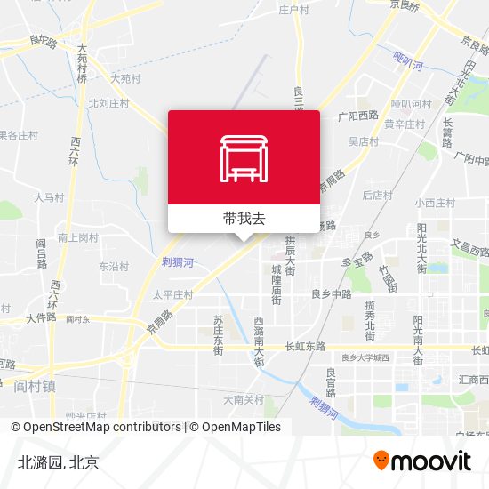 北潞园地图