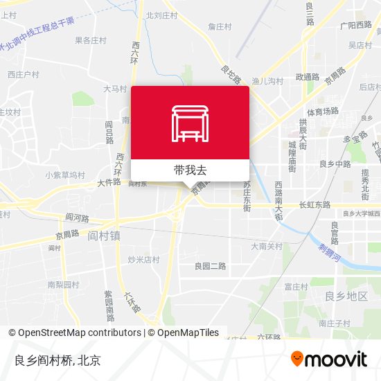 良乡阎村桥地图