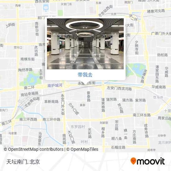 天坛南门地图
