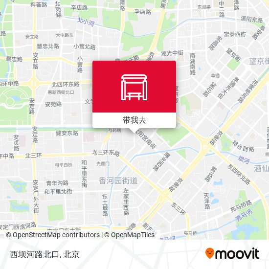西坝河路北口地图