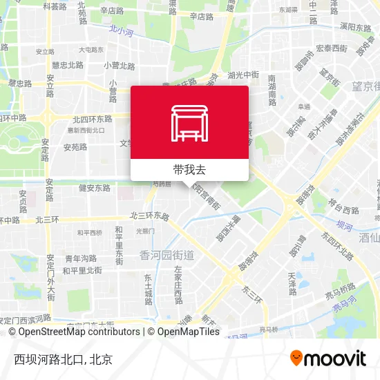 西坝河路北口地图