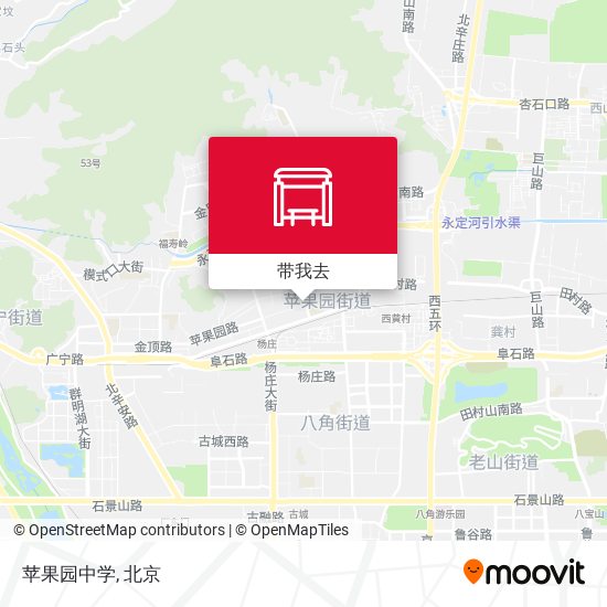 苹果园中学地图