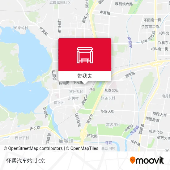 怀柔汽车站地图