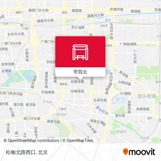 松榆北路西口地图