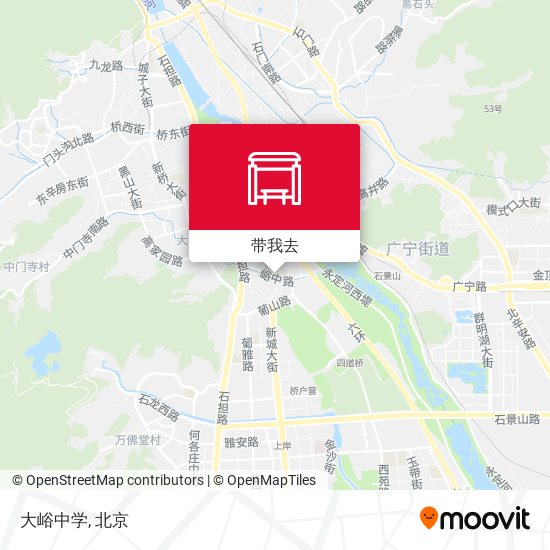 大峪中学地图