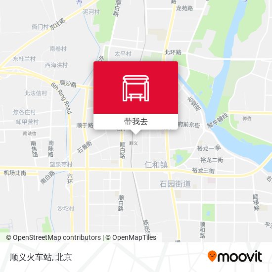 顺义火车站地图