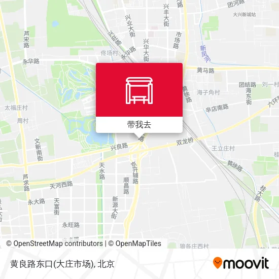 黄良路东口(大庄市场)地图