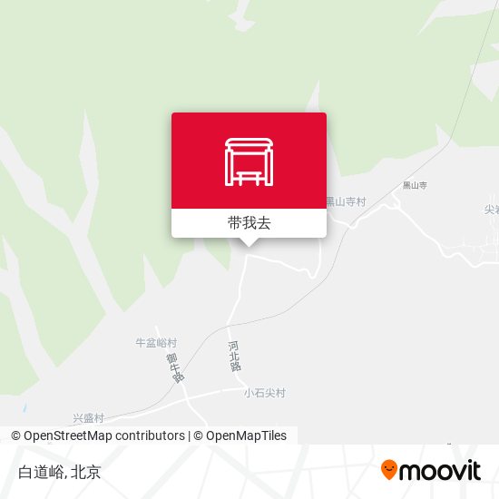 白道峪地图