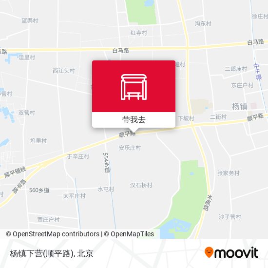 杨镇下营(顺平路)地图