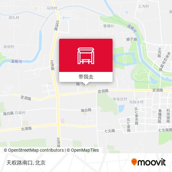 天权路南口地图
