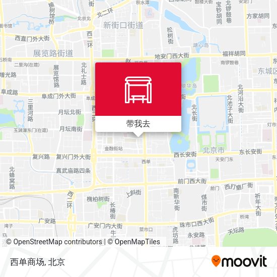 西单商场地图