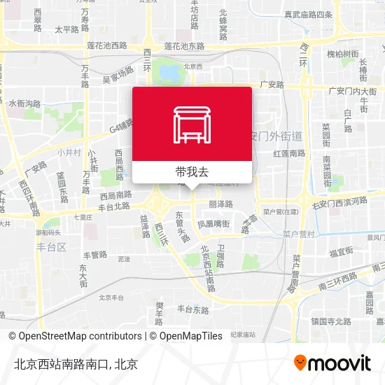 北京西站南路南口地图
