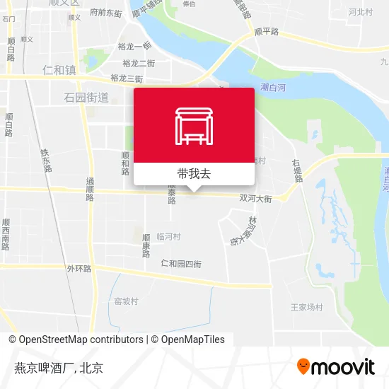 燕京啤酒厂地图