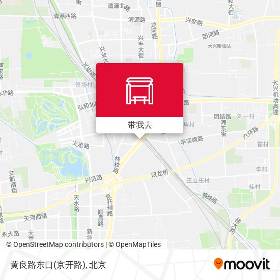 黄良路东口(京开路)地图