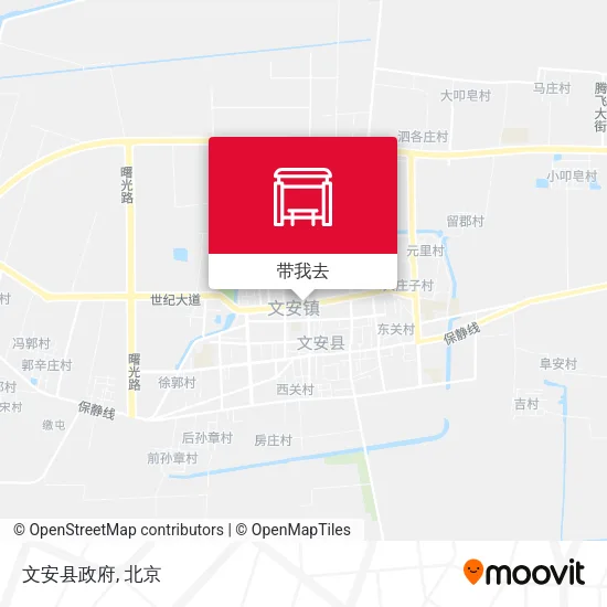 文安县政府地图