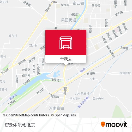 密云体育局地图