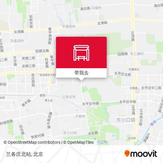 兰各庄北站地图