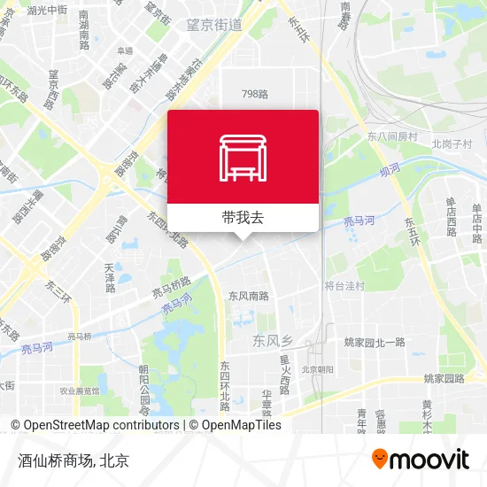 酒仙桥商场地图