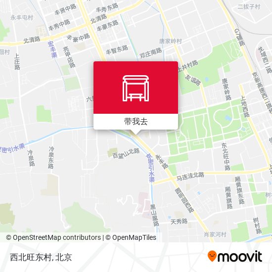 西北旺东村地图