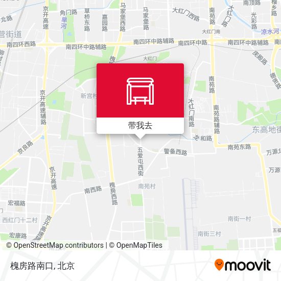 槐房路南口地图
