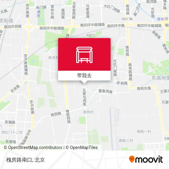 槐房路南口地图