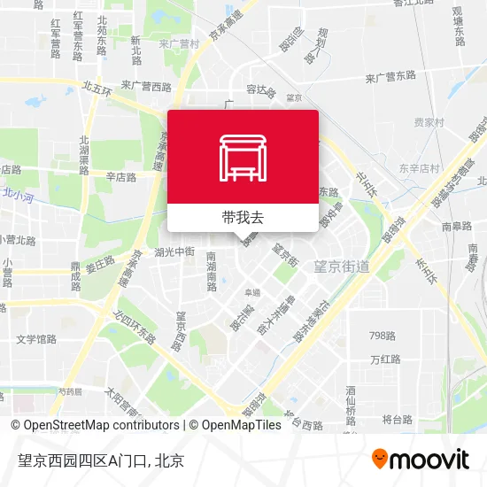 望京西园四区A门口地图