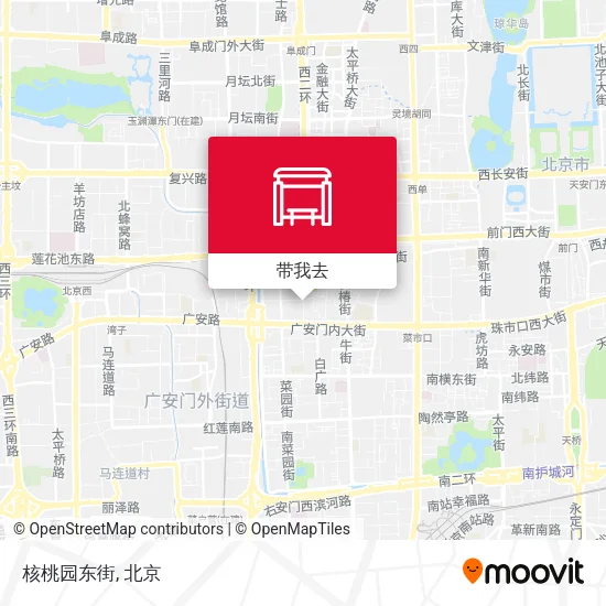 核桃园东街地图