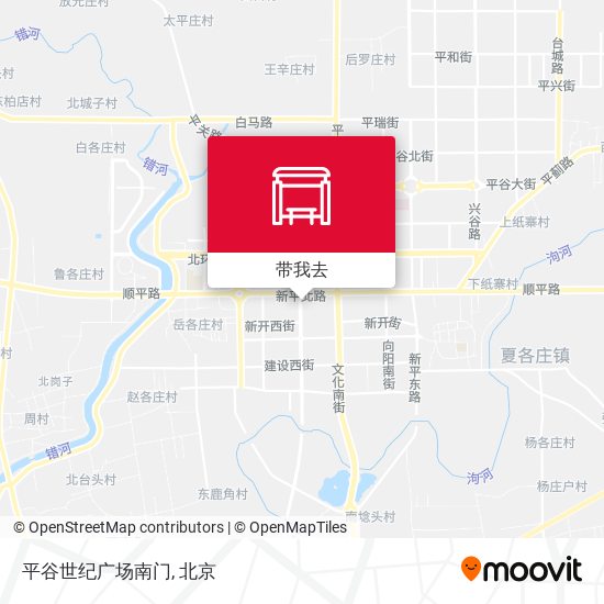 平谷世纪广场南门地图
