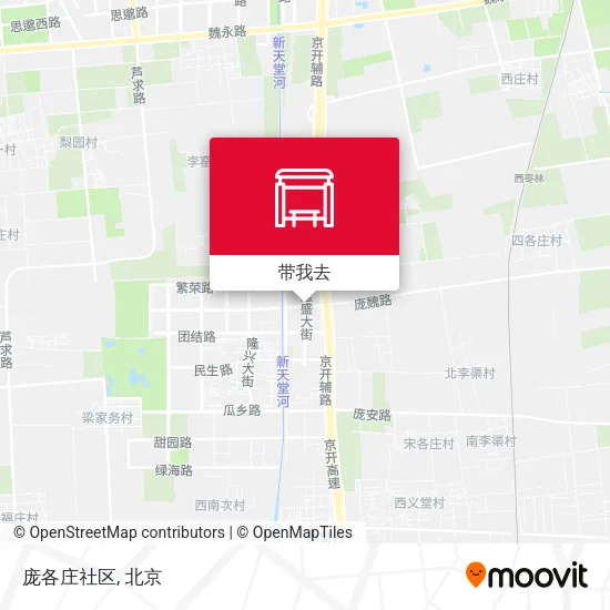 庞各庄社区地图