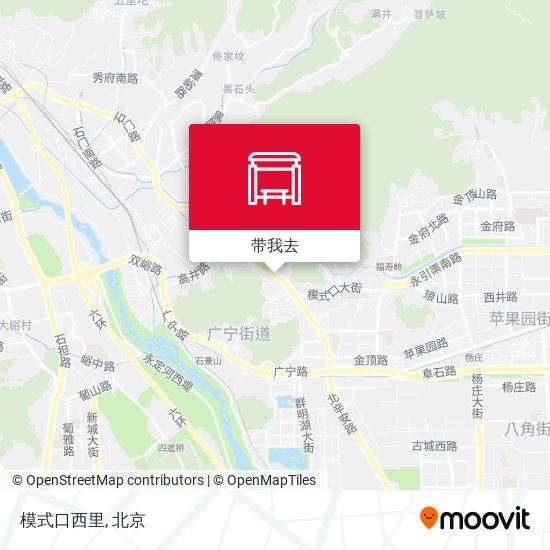 模式口西里地图