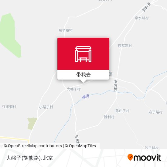 大峪子(胡熊路)地图