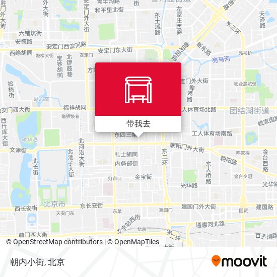 朝内小街地图