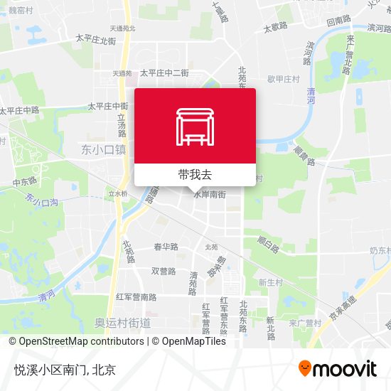 悦溪小区南门地图