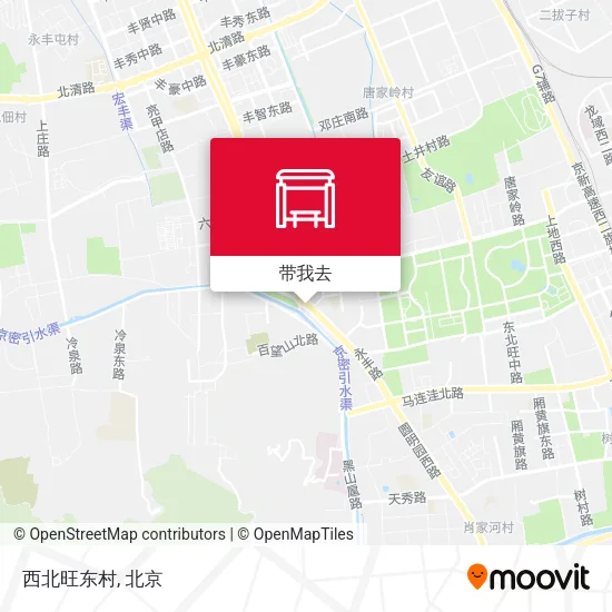 西北旺东村地图