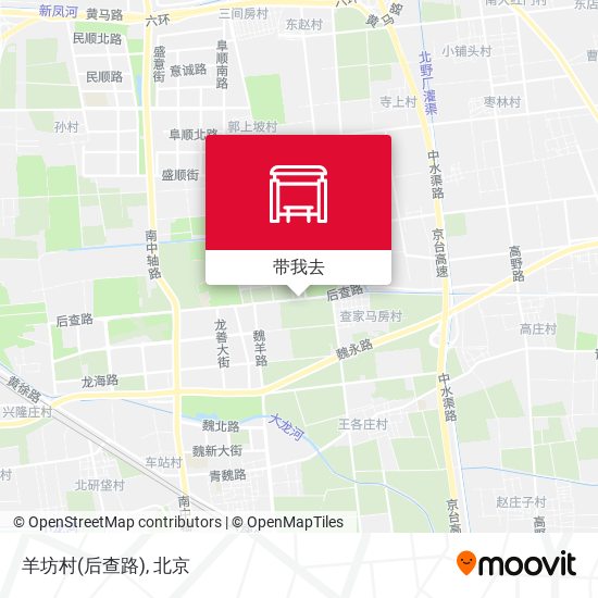 羊坊村(后查路)地图