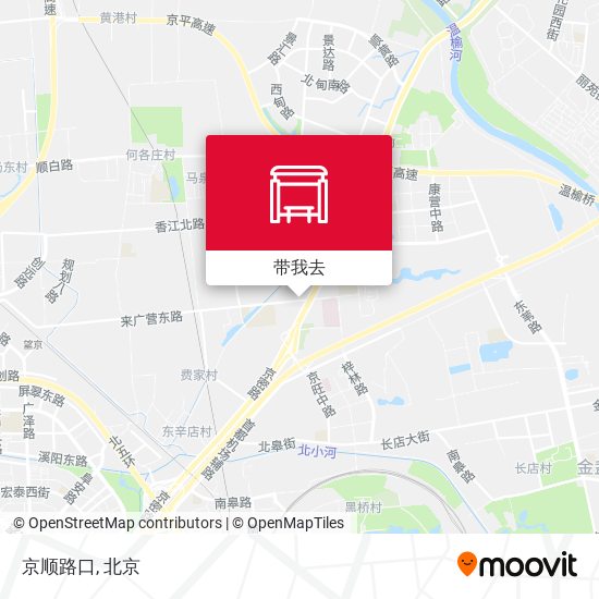 京顺路口地图