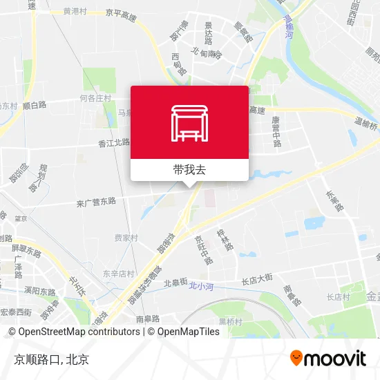 京顺路口地图