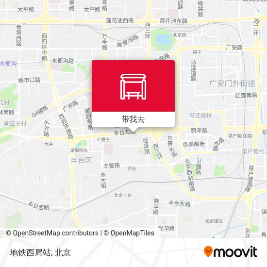 地铁西局站地图