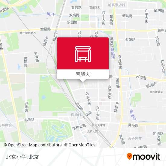 北京小学地图