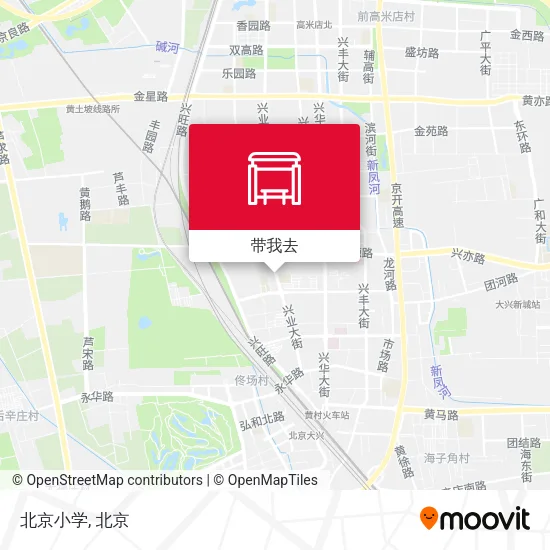 北京小学地图