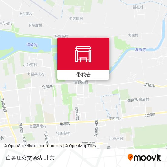 白各庄公交场站地图
