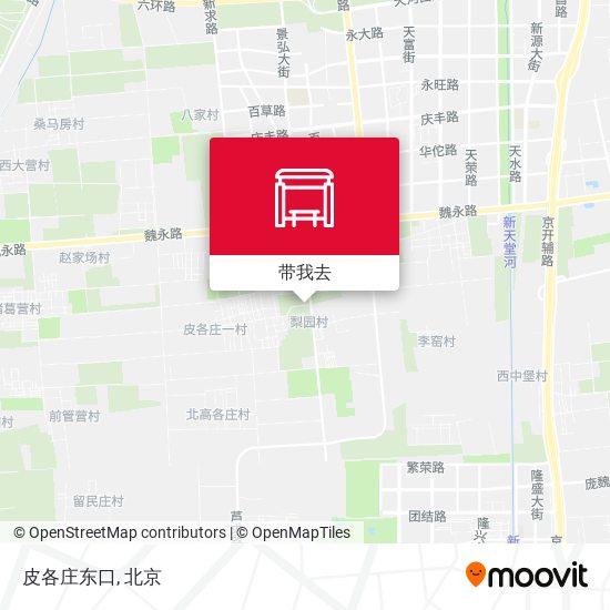 皮各庄东口地图