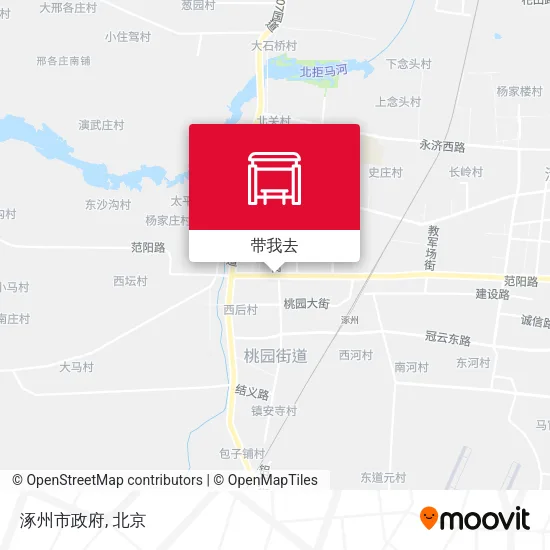 涿州市政府地图
