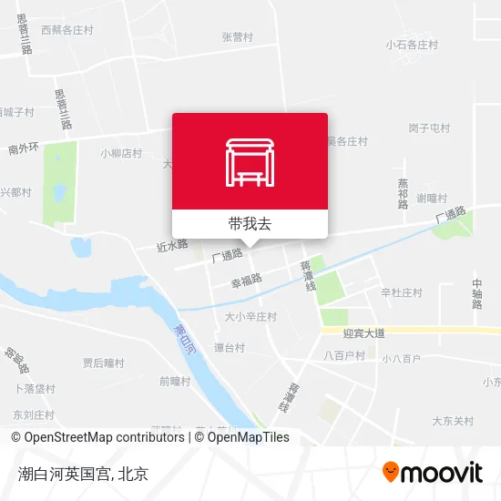 潮白河英国宫地图