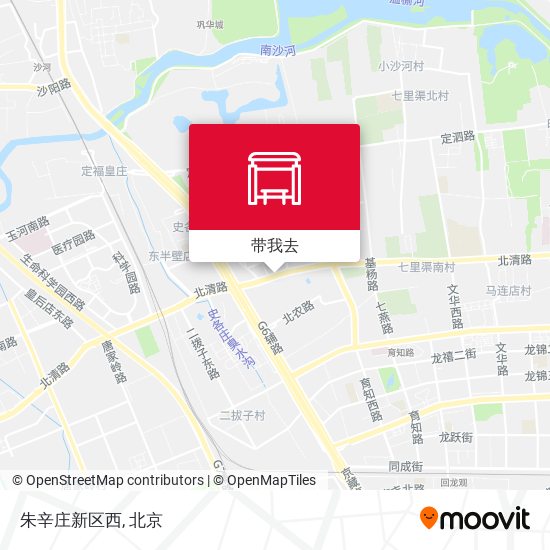 朱辛庄新区西地图