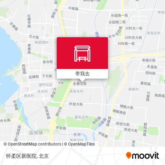 怀柔区新医院地图