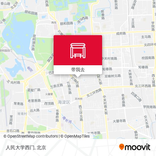 人民大学西门地图