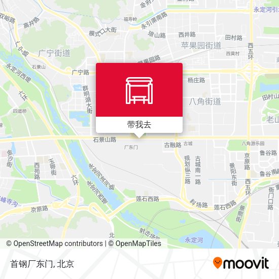 首钢厂东门地图