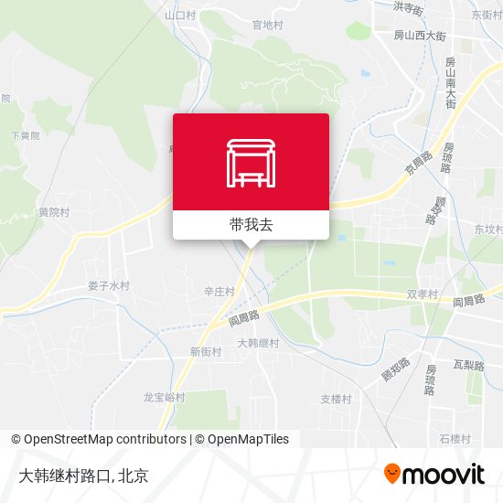 大韩继村路口地图