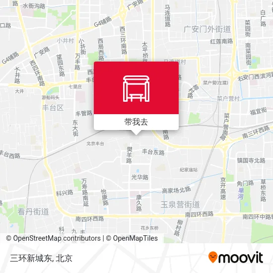 三环新城东地图
